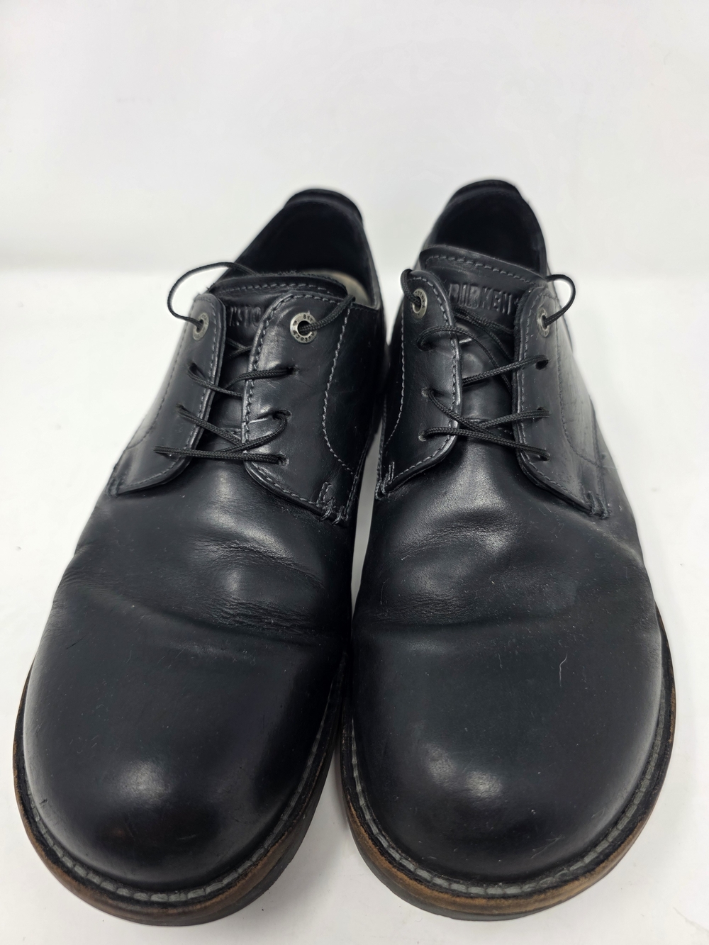 Birkenstock Gilford Low Black Leather Oxford Shoes Mens EU 44 US 11 Lug Sole